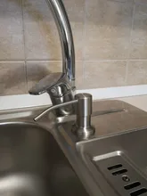 Liquid-Soap-Dispenser Aluminium-Bottle Stainless-Steel Sink Kitchen 1-Pc Head And Wholesale