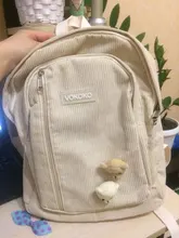 Mochila de pana a rayas para mujer, bolso escolar para chicas y adolescentes, de lujo, estilo Harajuku, a la moda, para estudiantes