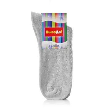 

Women's socks good socks comfort knitted 21 B2 р.25