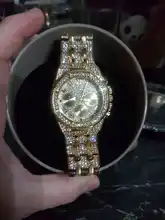 Luxury Iced Out Watch Gold Diamond Watch Top Brand for Men Square Quartz Waterproof Wristwatch
