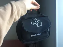 Bandolera de lona con estampado de dibujos animados para mujer, bolso de hombro tipo sobre