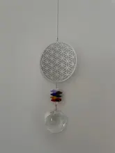 Hanging-Ornament Rainbow-Maker Wedding-Decoration Crystal Christmas-Gift Window Flower-Of-Life-Suncatcher