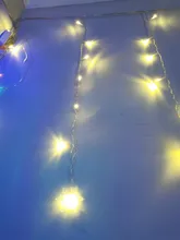 Led-String-Lights Christmas-Snowflakes Holiday Party Waterproof Connectable Wave