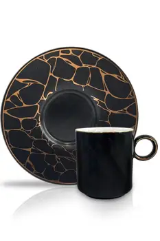 

LUXURY BLACK GOLD 6-TURKISH COFFEE / ESPRESSO CUP SET