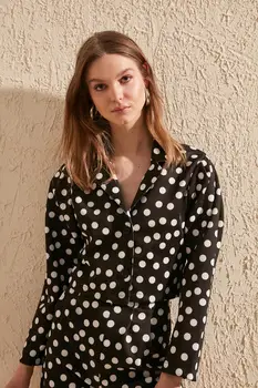 

Trendyol Polka Dot Knitted Coat TWOSS20CE0077