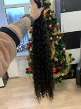 Pelo Rizado mechones extensiones de cabello sintético Rubio dos Tono de Color extensiones de pelo ondulado mechones 3 paquete/100g para las mujeres envío gratis