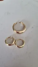 ANENJERY-pendientes de arco circular de Plata de Ley 925, joyería Retro Simple, regalo de San Valentín para pareja, S-E1373 al por mayor