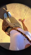 Bolso cruzado con estampado de leopardo para mujer, bandolera tipo mensajero suave de felpa, a la moda, para Otoño e Invierno