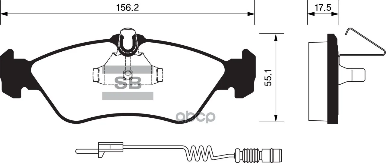 Колодки Тормозные Задние Sangsin Brake Sp1274 Sangsin brake арт. SP1274