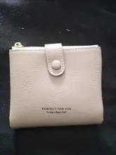 WEICHEN-cartera de diseñador de dos bolsillos con cremallera para mujer, monedero pequeño de piel sintética, titular de la tarjeta femenina
