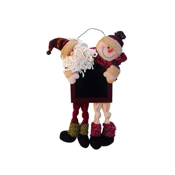 

DOLL WITH BLACKBOARD Santa and Snowman