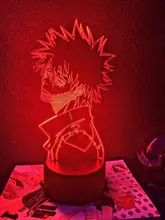 Led-Light 3d-Lamp Bedroom Decor Gift Manga Acrylic Academia Cool Dabi Anime Colorful