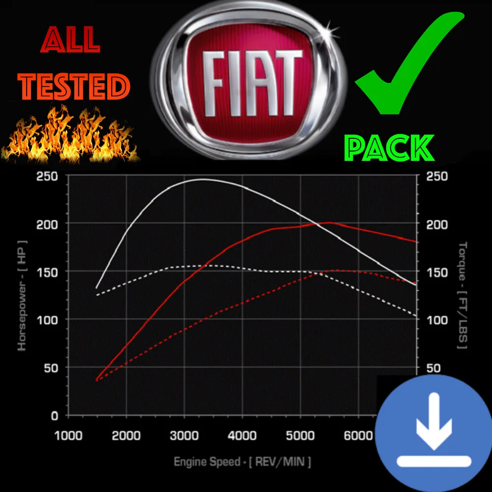 FIAT | Напильники для настройки карты ECU Этап 1 + этап 2 Remap