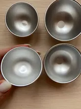 Moldes de bombas de baño redondos de aleación de aluminio, 2 uds., herramienta artesanal, bomba de baño, Bola de sal, regalos caseros, molde de esfera semicircular