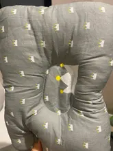 Almohada cóncava de algodón suave para bebé, almohada de algodón suave para recién nacido, almohada de estilismo para lactancia infantil