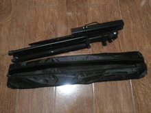 Atril Metálico Plegable para Partituras de Música Viajes Desplazamientos Negro Base Soporte Ajustable Regulable Altura