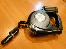 Leash Flashlight Extendable Lead Pet-Dog with Garbage-Bag