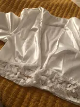 Blusa Sexy de malla transparente para mujer, Top corto de manga larga de encaje Floral, ropa urbana