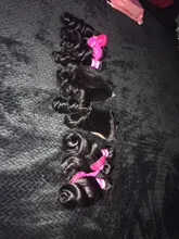 Beaufox-extensiones de ondas sueltas brasileñas, 3 mechones de pelo humano con cierre, extensión de cabello Remy 4x4