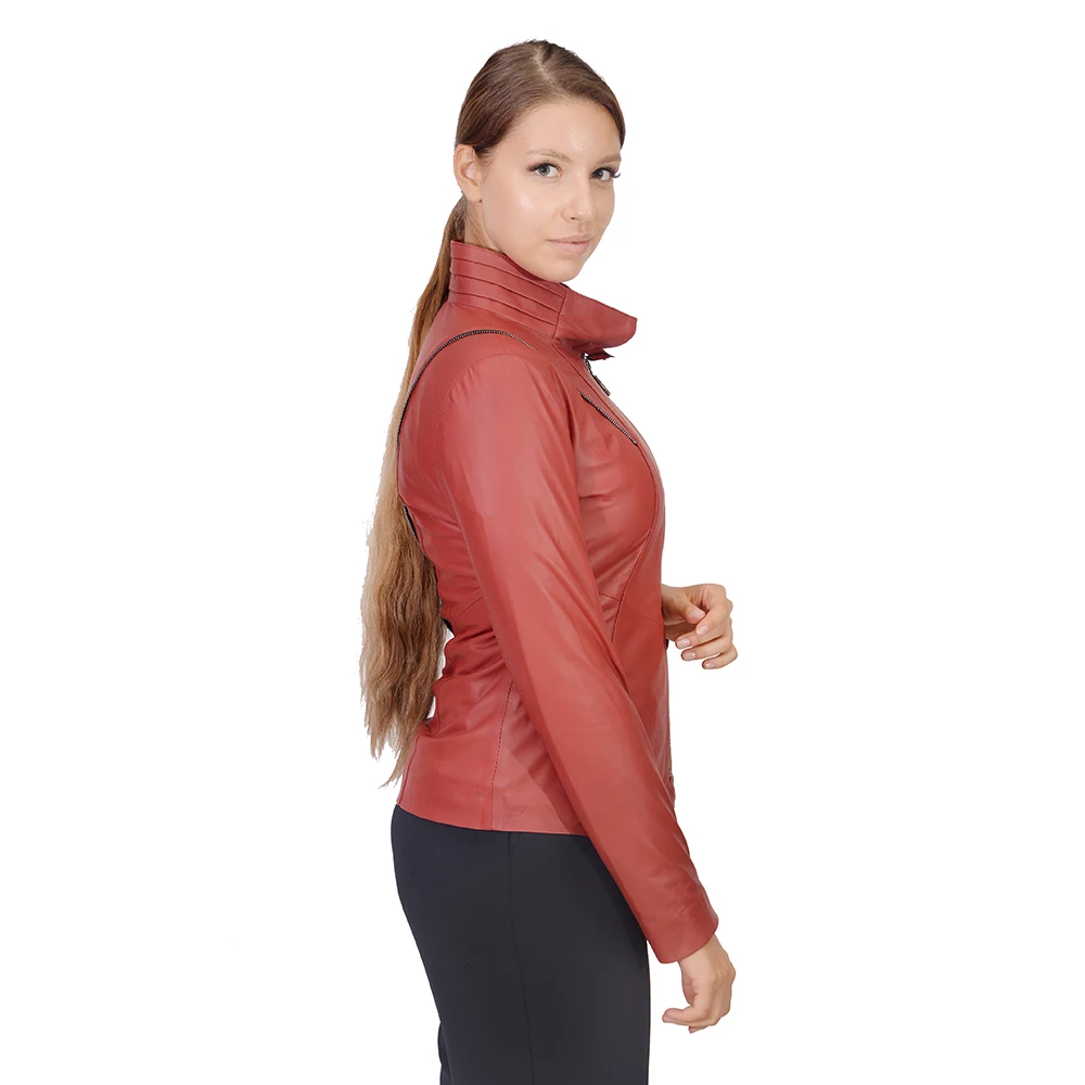 Zoramotti,Leather Jacket,Genuine Leather,Lambskin,Classic,quality,Natural Leather,Keeps,Warm