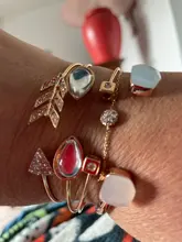 Nuevos Bohemios negro cuerda cadena pulsera para las mujeres aviones de Luna corazón brazalete con dije de cristal de la joyería de Boho