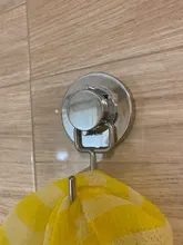 Hanger Shower-Towel Vacuum-Suction-Cup Wall-Door Bathroom Stainless-Steel Double-Three-Hooks