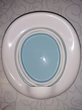 TYRY HU bebé olla portátil de silicona bebé orinal asiento de entrenamiento 3 en 1 de asiento de inodoro plegable azul Rosa niños Baño