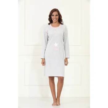 

Etoile women Autumn/twittering Cotton Long Sleeve Nightgown/Sleepwear 91053