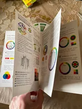 Pigmento de uñas para tatuaje profesional, rueda de 12 colores, tarjeta de papel, diseño de tres niveles, guía mixta, redondo, gira el círculo Central