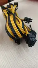 Cable de alimentación de 6 uds. PCI-e a 8 pines (6 + 2) PCI-e (macho a macho) GPU de 50cm para tarjetas gráficas minería HP Server Breakout Board, 6 uds.