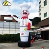 Inflatable Tube Guy Fast Food Restaurant Decoration Chef Balloon Outdoor  Advertising  Air Dancer Sky Tubeman Waving With Blower 5