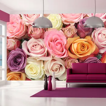 

Wall mural-Rose pastel-450x270 cm