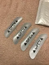 5 unids/set coche reflectancia Reflector adhesivo Auto accesorios Exterior cinta reflectante adhesiva Reflector de reflejo de advertencia