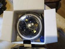 CO LIGHT 7 pulgadas faros LED de circulación diurna Hi/Lo haz 50W 30W Halo anillo de ámbar Ojo de ángel para Niva de Lada Offroad 4x4 UAZ 12V 24V