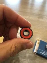 Wheel-Bearing Skateboard Inline-Roller 608 2rs ABEC9 Sealed-8x22x7-Mm-Shaft Red 16pcs