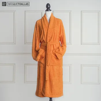 

Orange Bathrobe made from 100% cotton