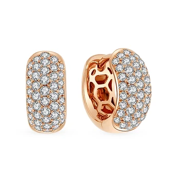

Gold earrings with diamonds sunlight sample 585