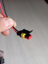 Juego de conector de cable eléctrico impermeable, sellado de vía de 2 pines, conectores automáticos con cable