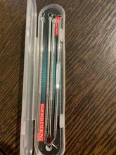 Pinzas de acero inoxidable para eliminación de acné, máquina extractora de espinillas y puntos negros con caja, herramienta de cuidado Facial, Uds.