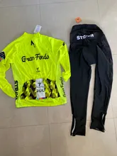2020 Strava Jersey Ciclismo hombres conjunto de manga larga bicicleta MTB Ropa de traje de Ropa de Hombre Ropa de bicicleta 20D GEL pantalones de babero