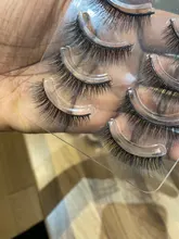 Pestañas postizas de pelo de visón sintético 3D/5D, extensiones de pestañas tupidas largas y naturales de volumen completo, utensilios de maquillaje para ojos hechos a mano, 5 pares