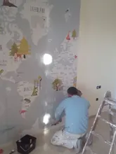 Custom Wallpaper Murals Background World-Map Bedroom Beibehang Living-Room Cartoon 3d