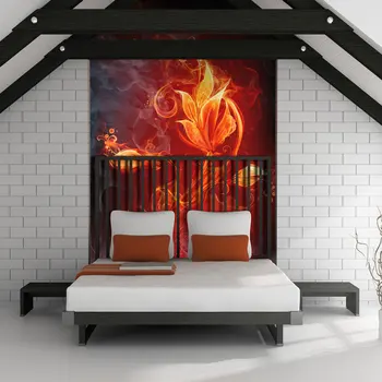 

Wall mural-flower burning-400x309 cm