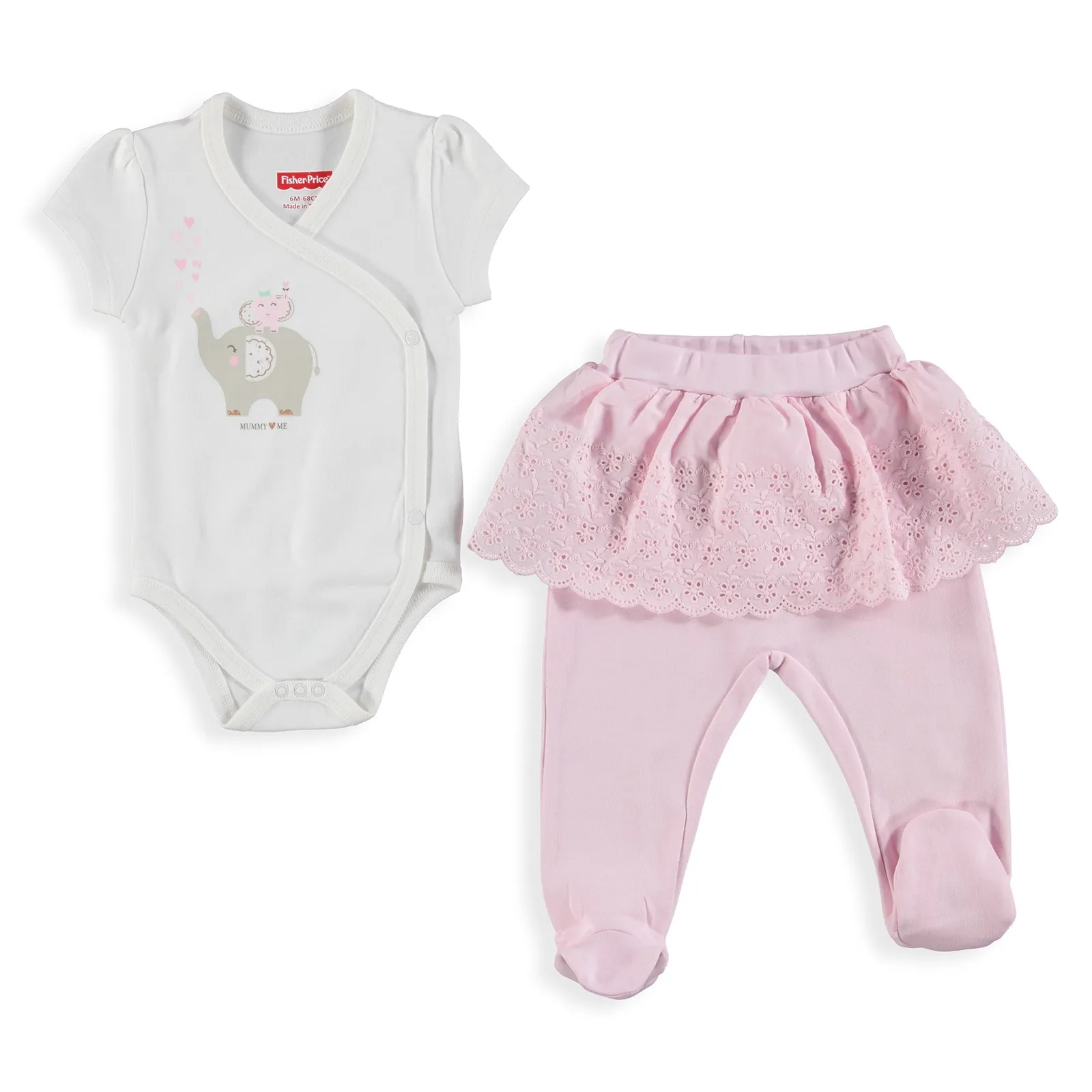 Ebebek Fisher Price мама и я костюм боди для маленьких девочек комплект