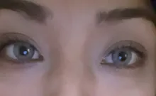 El ADN de IRIS de lentes de contacto de Color marrón Color verde lente ojos hermosa pupila de Color azul contactos lentes para el maquillaje de ojos 2 unids/par