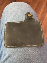 Tarjetero de cuero de negocios para hombre, billetera delgada con bloqueo, monedero, tarjetero