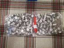 500 Uds Sets/lote #16-80 tejido hecho a mano DIY botones pan forma tela redonda cubierta de tapa de botón de Metal 4 botones traseros 13s
