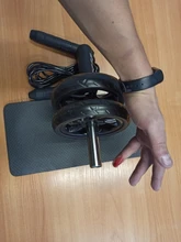 Rodillo y cuerda de saltar 2 en 1 sin ruido rodillo abdominal esterilla, Para brazo, cintura, piernas, ejercicio, gimnasio, equipamiento de fitness