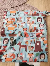 Asenappy-Bolso húmedo seco con dos cremalleras, bolsa de pañales para bebés, impermeable, reutilizable, lavable, 30x36cm