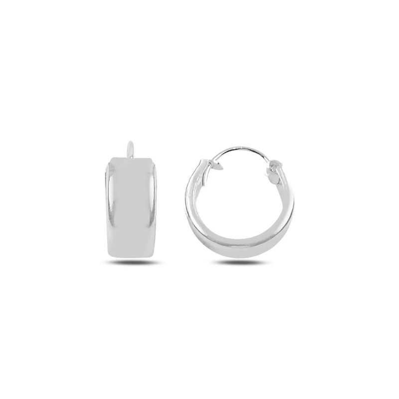 Серебряные 925 пробы Серьги-кольца 14 мм